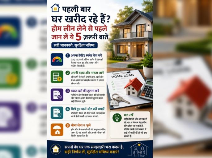 होम लोन से पहले जानें ये 5 जरूरी बातें
