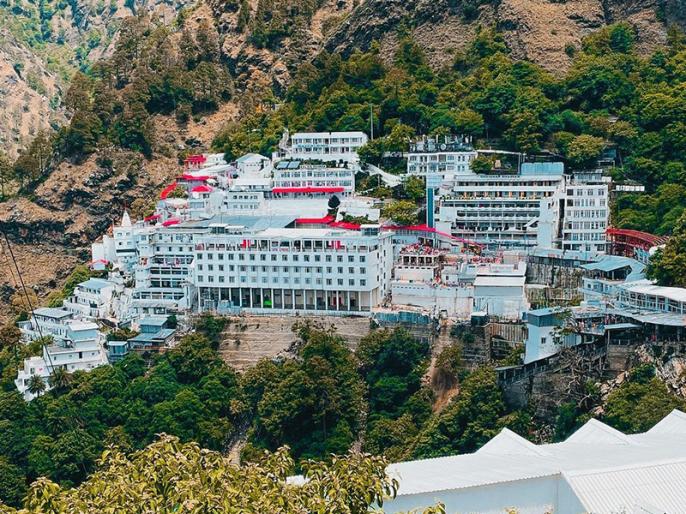Maa Vaishno Devi Bhawan shrine complex in the Trikuta Hills