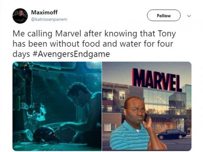 Marvel Studios Avengers 4 Endgame trailer out interesting memes trending on twitter and instagram | Avengers: Endgame के ट्रेलर पर बन रहे हैं मीम, सोशल मीडिया पर लोग उड़ा रहे हैं मजाक Marvel Studios Avengers 4 Endgame trailer out interesting memes trending on twitter and instagram | Avengers: Endgame के ट्रेलर पर बन रहे हैं मीम, सोशल मीडिया पर लोग उड़ा रहे हैं मजाक