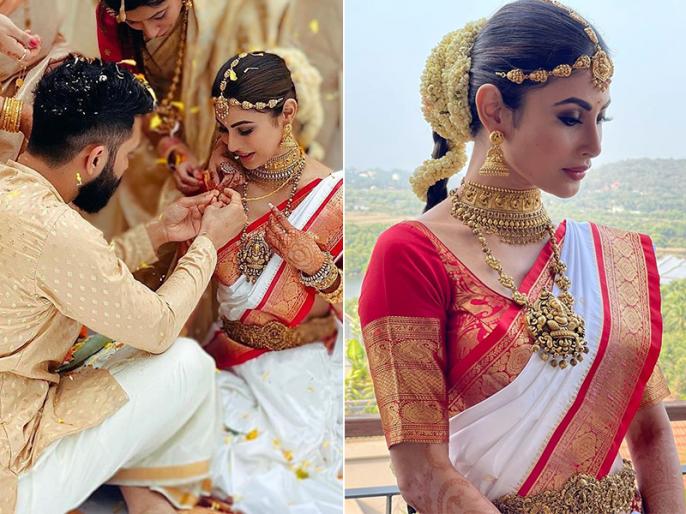 mouni roy married to suraj nambiar wedding photo mouni roy looks ...