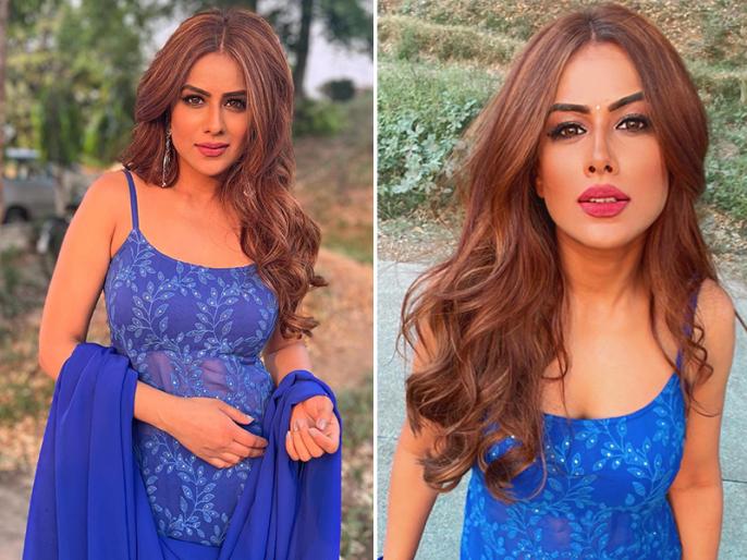 Indian Elsa: Nia Sharma looks gorgeous in blue ethnic deep-neck