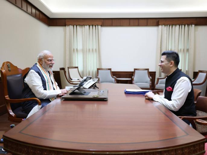 पीएम मोदी से मिले राघव चड्ढा, पंजाब के हालात पर चर्चा