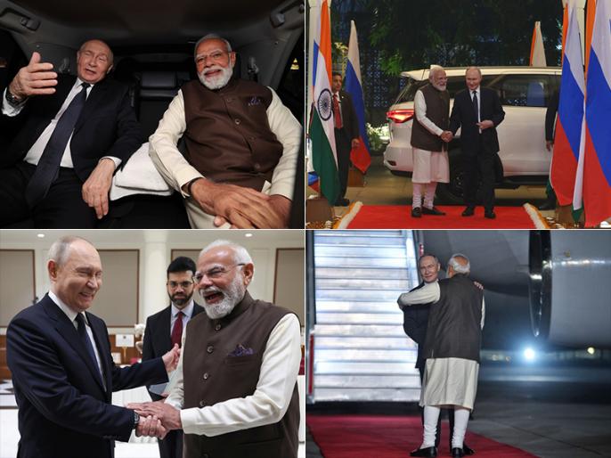 PM Modi Welcomed Russian President Putin with a hug at the airport ...