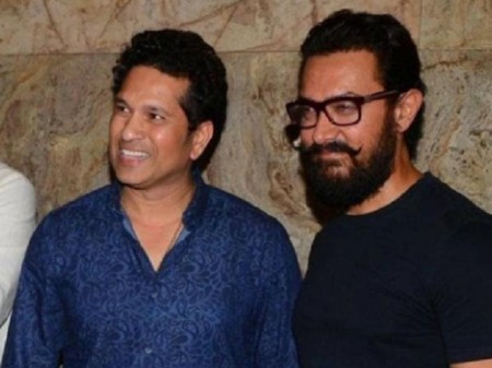 Sachin Tendulkar shares a hilarious post on Aamir Khan 54th birthday | 'ए', क्या बोलता तू?'- सचिन ने आमिर खान के 54वें बर्थडे पर मजेदार अंदाज में किया विश Sachin Tendulkar shares a hilarious post on Aamir Khan 54th birthday | 'ए', क्या बोलता तू?'- सचिन ने आमिर खान के 54वें बर्थडे पर मजेदार अंदाज में किया विश