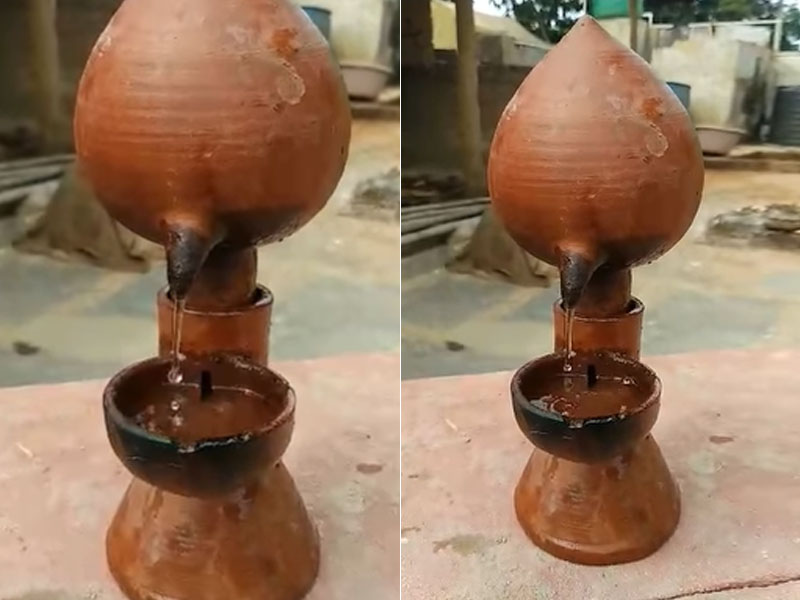 magic lamp chhattisgarh potter makes earthen lamps for diwali will burn